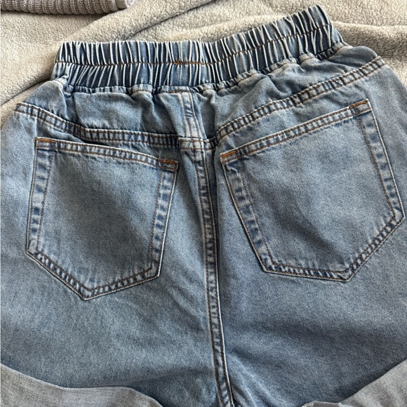 Keroppi Face Elastic High-Waisted Denim Shorts - Picture 11 of 11